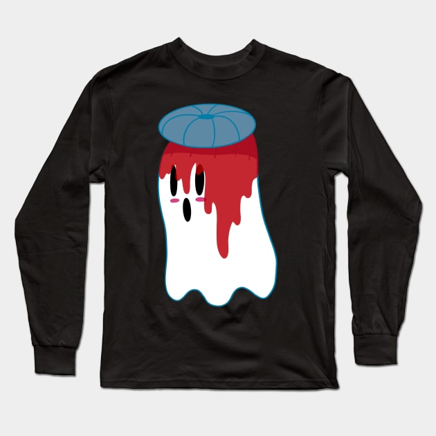 Little Ghost Gory Long Sleeve T-Shirt by nathalieaynie